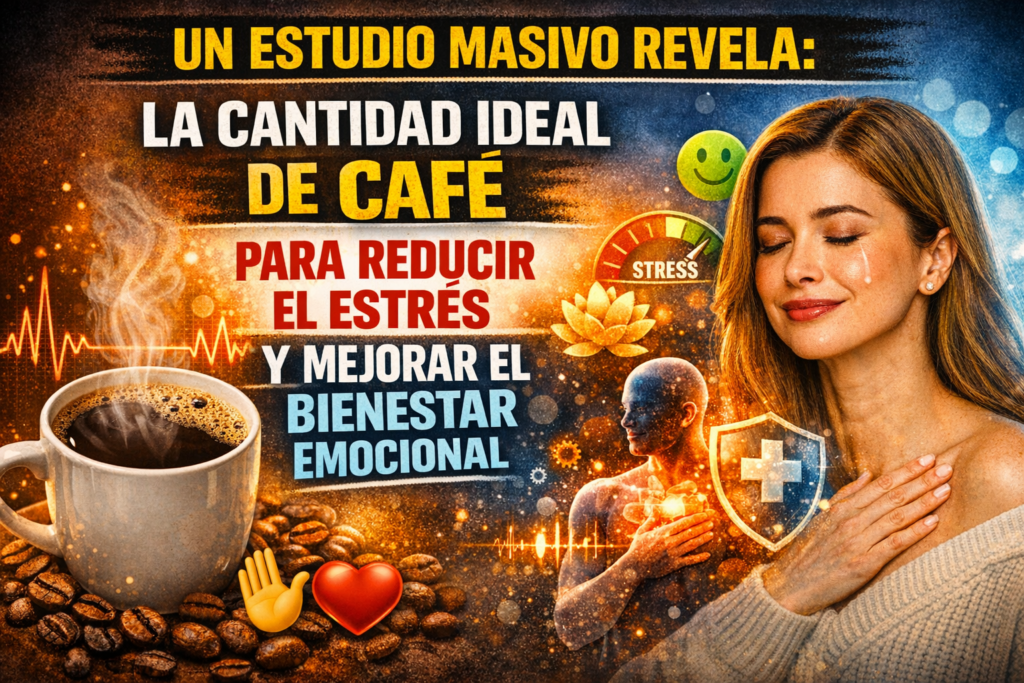 Un estudio masivo revela la cantidad ideal de café para reducir el estrés y mejorar el bienestar emocional