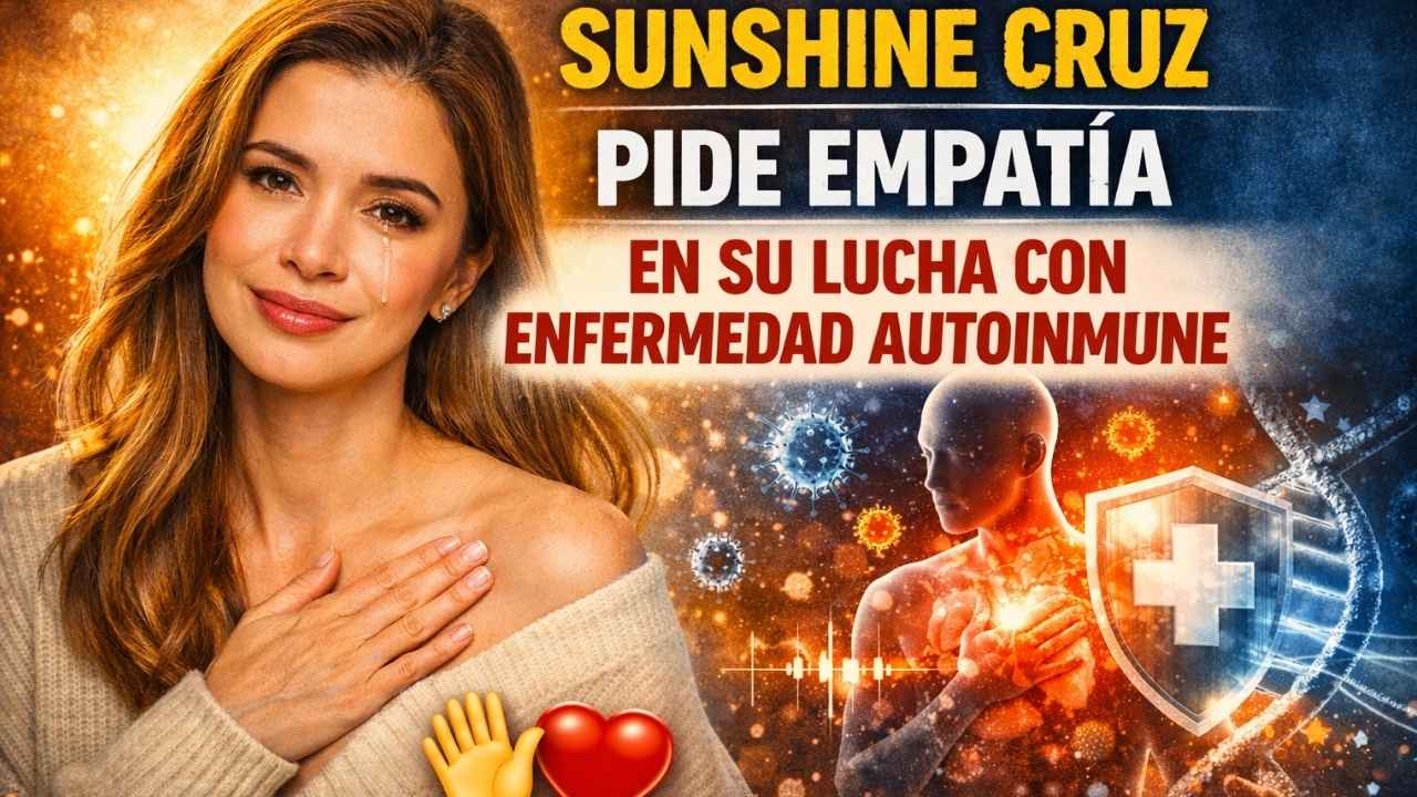 Sunshine Cruz pide empatía mientras enfrenta con valentía su lucha contra una enfermedad autoinmune